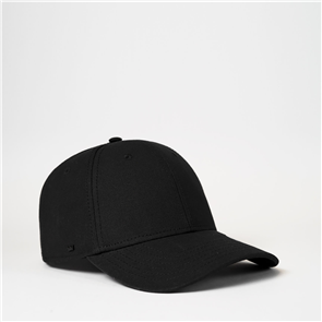 UFLEX U20608RC 6 PANEL RECYCLED COTTON BASEBALL CAP - BLACK