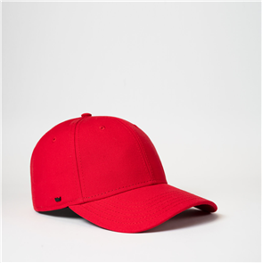 UFLEX U20608RC 6 PANEL RECYCLED COTTON BASEBALL CAP - RED