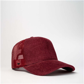 UFLEX U21512 UFLEX CORD TRUCKER SNAPBACK - BURGUNDY / BURGUNDY