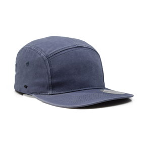 UFLEX U22505 UFLEX WASHED COTTON 5 PANEL CAP - BLUE JEAN