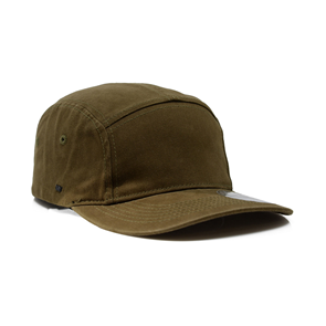 UFLEX U22505 UFLEX WASHED COTTON 5 PANEL CAP - MILITARY GREEN