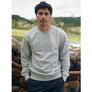 HUFFER CLASSIC CREW / BASIS GREY MARLE