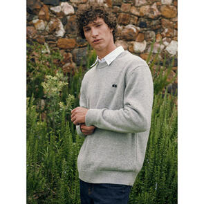 HUFFER CLASSIC KNIT CREW/ 3BALL GREY MARLE