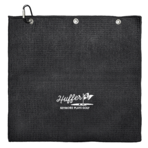 HUFFER GOLF TOWEL BLACK