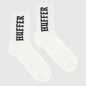 HUFFER HFR RIB SOCK/OLDE MATE WHITE
