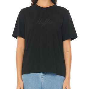 HUFFER WOMENS STELLA TEE/DAZZLE BLACK