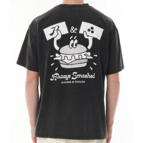 HUFFER MENS PARADE BOX FREE TEE ASH BLACK