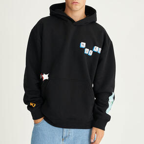 HUFFER SATURDAY HOOD/LEADERBO BLACK
