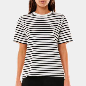 HUFFER WOMENS OUI OUI CLASSIC TEE BLACK/CHALK