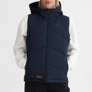 HUFFER 2025 WMNS CLASSIC DOWN VEST HRGBONE NAVY