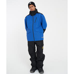 HUFFER 2026 SLOWPOKE SNOW JACKET COBALT AND BLACK PANTS