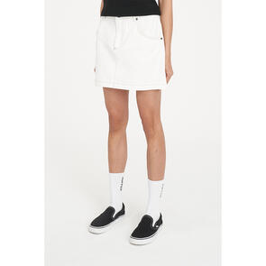 HUFFER 97 TWILL MINI SKIRT CHALK