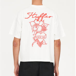 HUFFER BLOCK CROP TEE 220/EDDIE CHALK