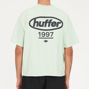 HUFFER BLOCK CROP TEE 220/PRIME MATCHA