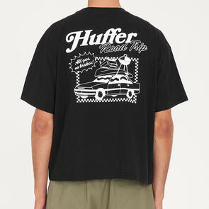 HUFFER BLOCK CROP TEE 220/GAS IT BLACK