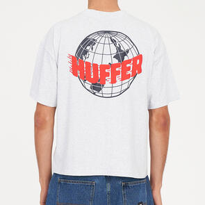 HUFFER BLOCK CROP TEE/AIR SILVER MARLE