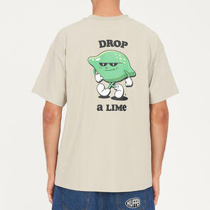 HUFFER BLOCK TEE 220/DROP A LIME MOONROCK
