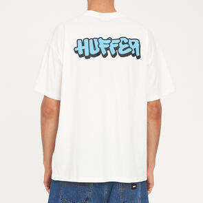HUFFER BLOCK TEE 220/FAT CAP CHALK