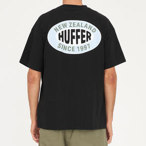 HUFFER BLOCK TEE 220/HOMES BLACK