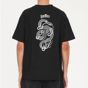 HUFFER BLOCK TEE 220/TATTED BLACK