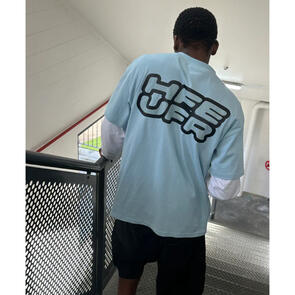 HUFFER BLOCK TEE 220/VERT ICE BLUE
