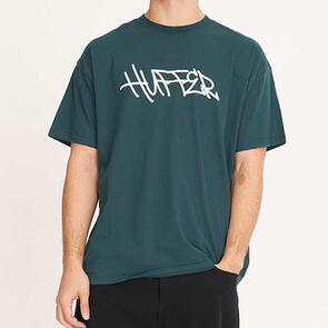 HUFFER BLOCK TEE 220/WAVES EMERALD