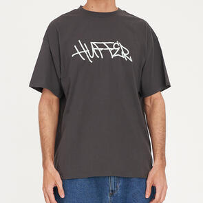 HUFFER BLOCK TEE 220/WAVES CHARCOAL