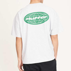 HUFFER BOX TEE 260/MONDE SILVER MARLE