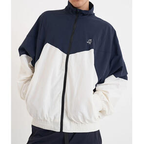 HUFFER CADDIE TRACK JACKET NAVY