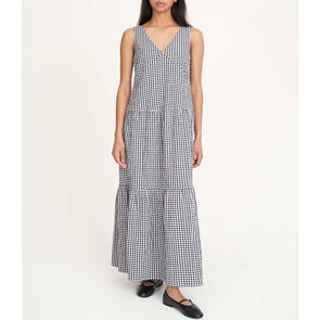 HUFFER CATALINA FREIDA MAXIDRESS NAVY/CHALK
