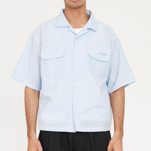 HUFFER CHECK COSTA SHIRT Y2K BLUE