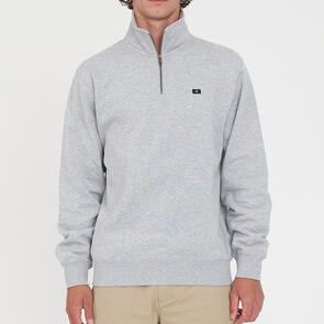 HUFFER CLASSIC 1/4 ZIP JERSEY/3BALL GREY MARLE