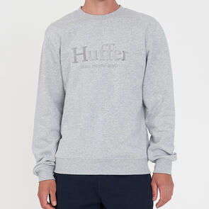 HUFFER CLASSIC CREW / BASIS GREY MARLE