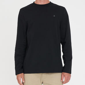 HUFFER CLASSIC LS TEE/ 3BALL BLACK