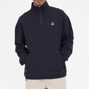 HUFFER GOLF GOLF CLUB 1/4 ZIP FLEECE NAVY