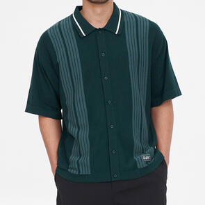 HUFFER GOLF KNIT SHIRT GOLF GREEN
