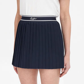 HUFFER GOLF WOMENS BIRDIE PLEATED GOLF SKORT NAVY WHITE