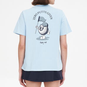 HUFFER GOLF GOLF WOMENS CLASSIC TEE 170/ON IT ICE BLUE