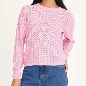 HUFFER WOMENS ZIGGY CRUISE LS TOP MELLOW PINK