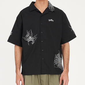 HUFFER INKED BOX SHIRT BLACK