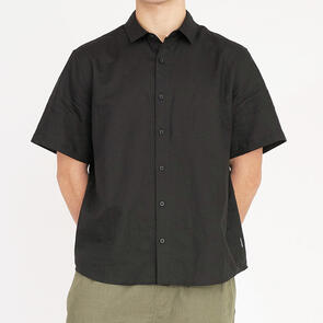 HUFFER LIN-IN SS SHIRT BLACK