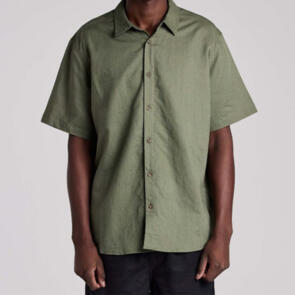 HUFFER LIN-IN SS SHIRT KHAKI