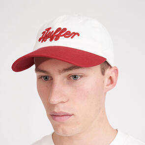 HUFFER MENS CADDIE CAP/6 PANEL CHALK