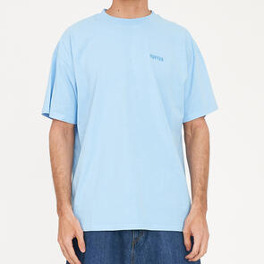 HUFFER MENS PREMIER TEE BLUE GLEAM