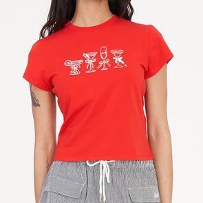 HUFFER MINI TEE 185/HAPPY HOUR POPPY