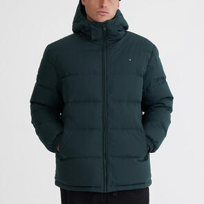 HUFFER CLASSIC DOWN JACKET HERRINGBONE FOREST