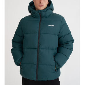 HUFFER STREET PUFFER JACKET DEEP EMERALD