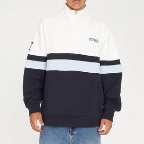 HUFFER PANEL 1/4 ZIP CHECK NAVY/BLUE/CHALK
