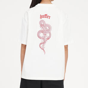 HUFFER RELAX TEE 220/COILED CHALK