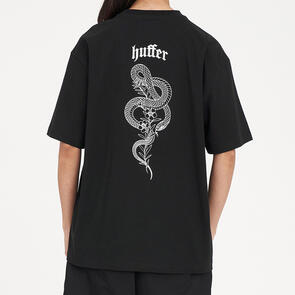 HUFFER RELAX TEE 220/COILED BLACK